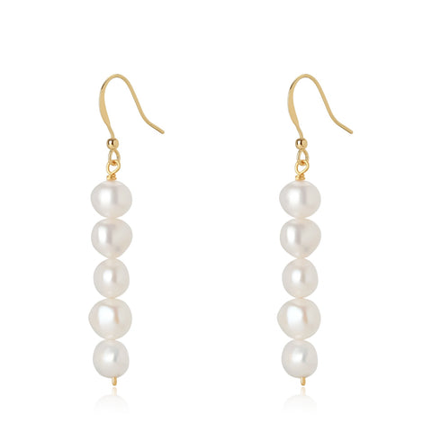 2-3mm Freshwater Pearls Hook Earrings - May-Lynn Jewelry